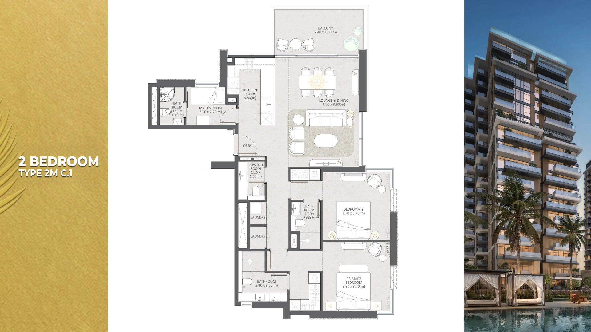 2 BR - Type B